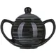 Сахарница с крышкой «Маренго» керамика 400мл D=8см черный