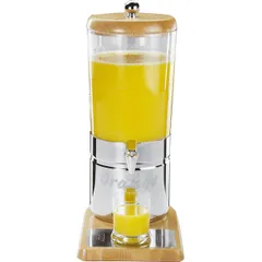 Dispenser for cold drinks 6l ,H=52cm metallic,transparent.