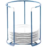 Подставка для тарелок сталь нерж. D=25,H=30см синий