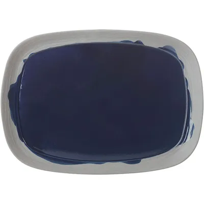 Блюдо «Нау» прямоугольное керамика ,L=33см синий