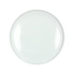 Блюдо «Тэзис» с бортом фарфор D=27см белый