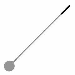 Лопата поворот. для пиццы сталь нерж.,резина D=25,L=170см металлич.,черный