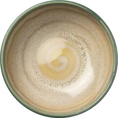 Салатник «Аврора Революшн Джейд» фарфор 0,655л D=15,5см бежев.,зелен., изображение 2