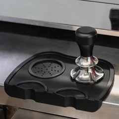 Пуш-темпер для кофе сталь нерж.,дерево D=58,H=120мм стальной,черный, изображение 4