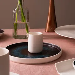 Молочник «Афрос» кост.фарф. 70мл ,H=60,L=45,B=50мм слон.кость, изображение 2