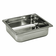 Gastronorm container (1/2)  stainless steel , H=40, L=325, B=265mm  metal.