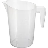 Стакан мерный с ручкой пластик 3л ,H=26,L=24,B=17см белый