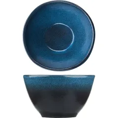 Salad bowl “Milky Way blue”  porcelain  0.6 l  D=15, H=8 cm  blue, black