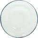 Тарелка для пасты «Органика» фарфор D=27см белый,синий