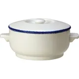 Чашка бульонная «Блю дэппл» фарфор 450мл D=12,H=6,L=17см белый,синий