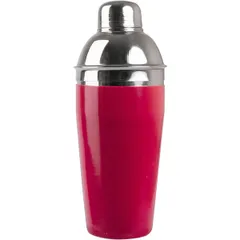 European shaker “Probar”  stainless steel, vinyl  0.5 l  D=77, H=204mm  red, silver.