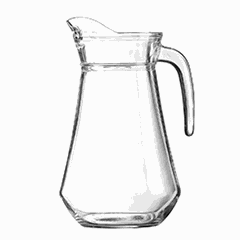 Кувшин стекло 1,3л D=16,3,H=21,7см прозр.
