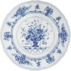 Тарелка «Нео Антирос» подстановочная фарфор D=32см белый,голуб.