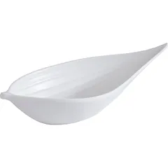 Salad bowl for compliment “Mini Leaf” plastic 50ml ,H=30,L=145,B=60mm white