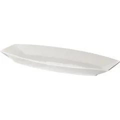 Блюдо «Кунстверк» овальное фарфор ,H=40,L=380,B=165мм белый, изображение 2