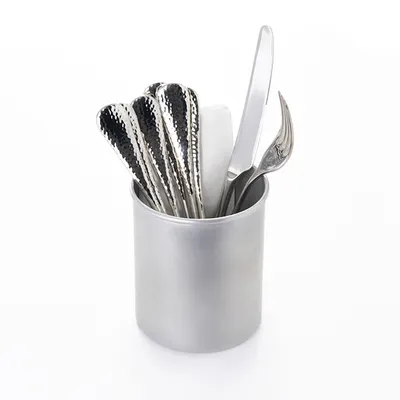 Подставка для столовых приборов «Арго» алюмин. D=10,H=12см серебрист., изображение 2