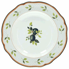 Plate “Opera” small  porcelain  D=26, H=4cm  white, multi-colored.