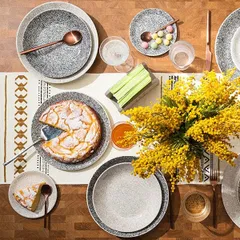 Салатник фарфор D=20,5см белый,черный, изображение 3