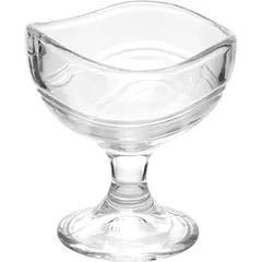 Ice cream bowl “Acapulco Junior”  glass  160 ml  D=95/65, H=100, L=25mm  clear.