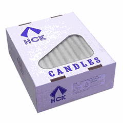 Antique candles[50pcs] paraffin D=20,H=245,L=280mm white