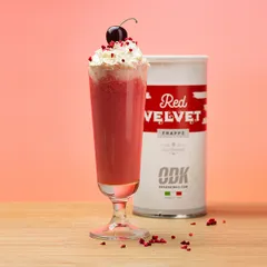 Смесь сухая для приготовления напитков «Фраппе Красный Бархат» ODK 1 кг сталь D=10,H=19см, изображение 2