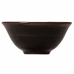 Salad bowl “Koto”  porcelain  116 ml  D=10, H=5 cm  black, brown.