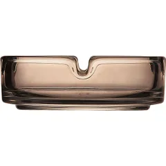 Пепельница тонированная стекло D=116,H=34мм коричнев., изображение 2