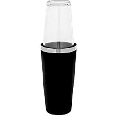 American shaker “Boston” vinyl  stainless steel, glass  0.7 l  D=92, H=295 mm  black, clear.