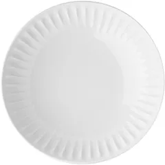 Тарелка глубокая «Рибби» фарфор D=21,9см белый