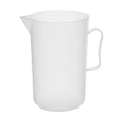 Стакан мерный с носиком и ручкой градуированный полипроп. 2л D=12,6,H=20,1см прозр.