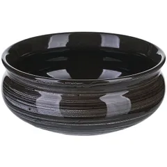 Deep plate “Marengo” ceramics 0.8l D=16cm black,gray