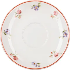 Набор посуды «Поэма Камарг» кофейная пара (чашка + блюдце)[6шт] фарфор 100мл D=6/12,H=5см белый,розо, изображение 4