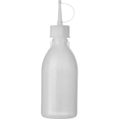 Dispenser for sauce/syrup  polyprop.  250ml  D=195, H=200, L=50, B=50mm  semi-transparent.