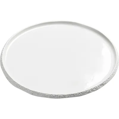 Тарелка «Корал» мелкая фарфор D=15см белый