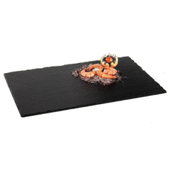 Serving dish natural slate ,H=12,L=530,B=325mm black