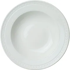 Salad bowl “Bid Accent” with rim  porcelain  D=28.5 cm  white