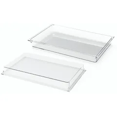 Lid for buffet container  plastic , H=53, L=515, B=310mm  transparent.
