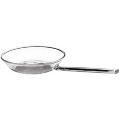 Frying pan for serving “Boro”  glass  D=11cm  clear.