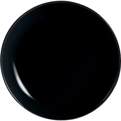 Plate “Evolution Black” small  glass  D=190, H=18mm  black