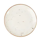 Тарелка «Париж» фарфор D=25см белый,коричнев., Диаметр (мм): 250