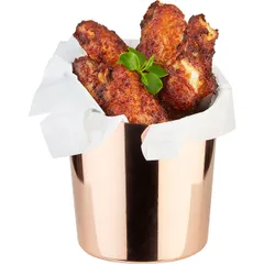 Емкость для закусок косой срез сталь нерж.,медь 450мл D=95мм, изображение 2