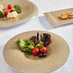 Блюдо сервировочное «Мундо Сахара» фарфор D=31см бежев., изображение 2