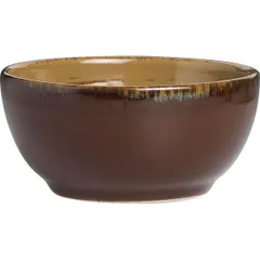 Салатник «Анфора Алма» керамика 0,525л D=140,H=63мм коричнев.,олив., изображение 3