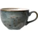Чашка чайная «Крафт Блю» фарфор 455мл D=120,H=85мм синий,коричный, Цвет: Синий, Объем по данным поставщика (мл): 455