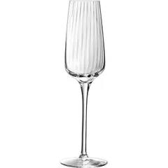 Flute glass “Simetri”  chrome glass  210 ml  D=65, H=240mm  clear.