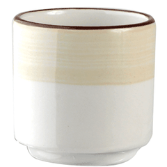 Подставка для яйца «Чино» фарфор D=47,H=46мм белый,бежев.