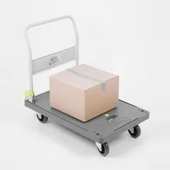 Тележка для контейнеров сталь,полипроп. ,H=86,L=90,3,B=60,5см серый,металлич., изображение 2