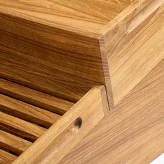 Подставка для ящика для подачи угловая дуб ,H=22,L=73,B=51см, изображение 2