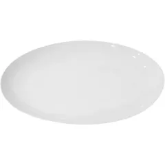 Dish “Kunstwerk” oval  porcelain , L=45.7 cm  white