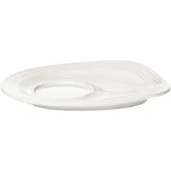 Блюдце «Фруассэ» фарфор ,H=2,L=13,B=10см белый, изображение 3